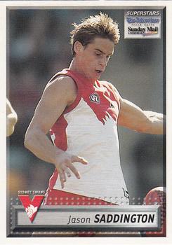 2003 Select The Advertiser-Sunday Mail AFL #93 Jason Saddington Front